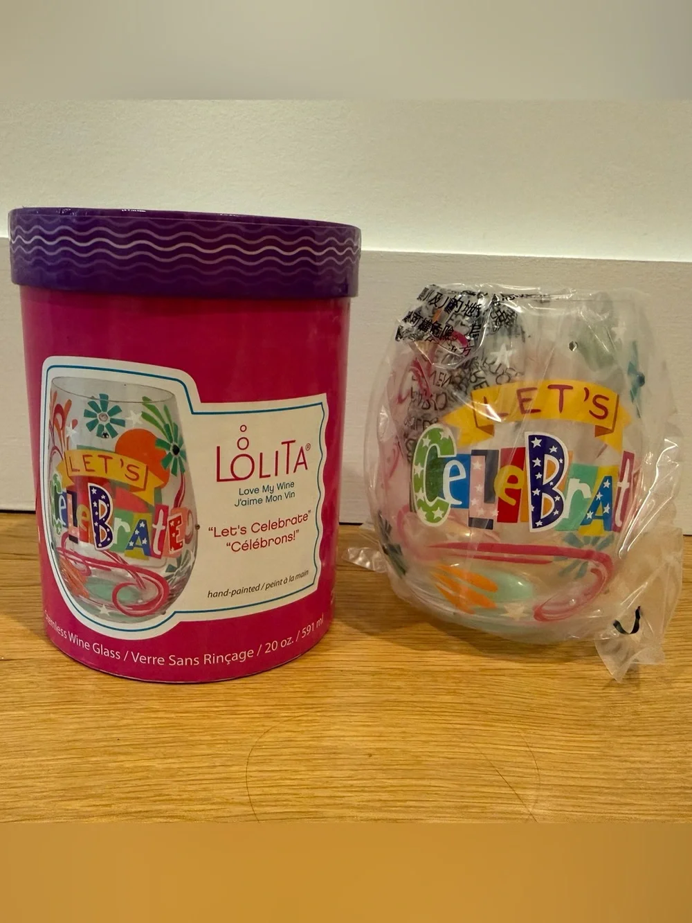 Lolita Celebrate Stemless Wine Glass